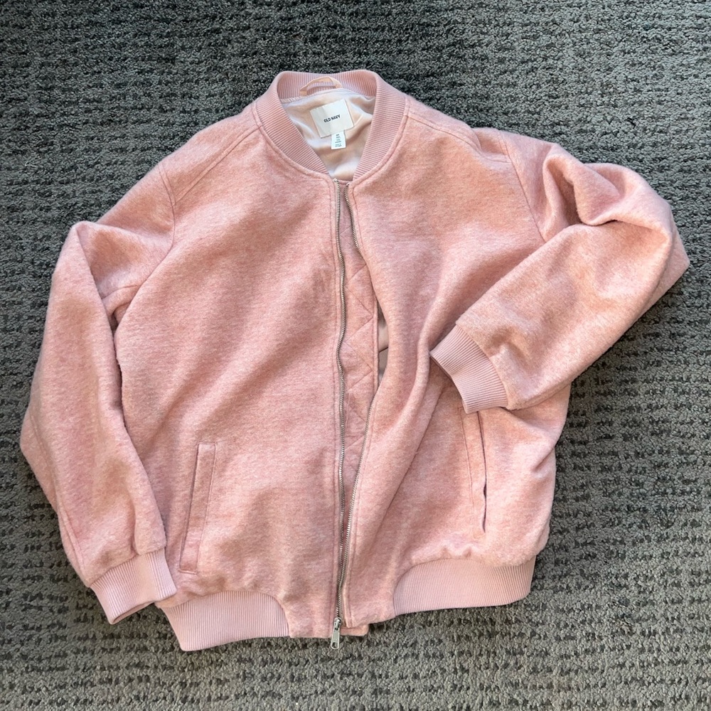 Pink bomber jacket